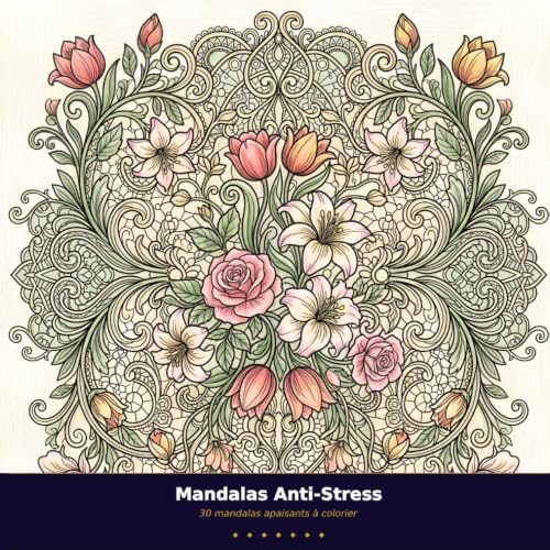 Couverture de Mandalas Anti-Stress par Emkalia